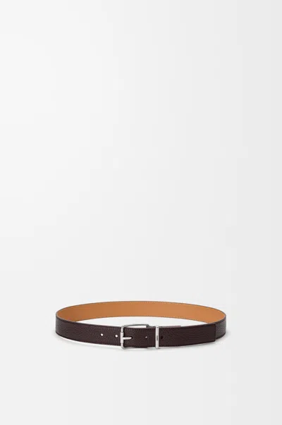 Loewe Essential Belt In Supple Grained Leather Skin Size: 110 For Man In Brown