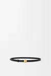 Loewe Ceinture En Cuir De Veau Lisse Pebble In Black