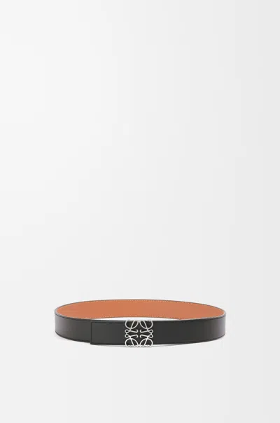Loewe Reversible Anagram Belt In Smooth Leather Skin Size: 110 For Man In Brown