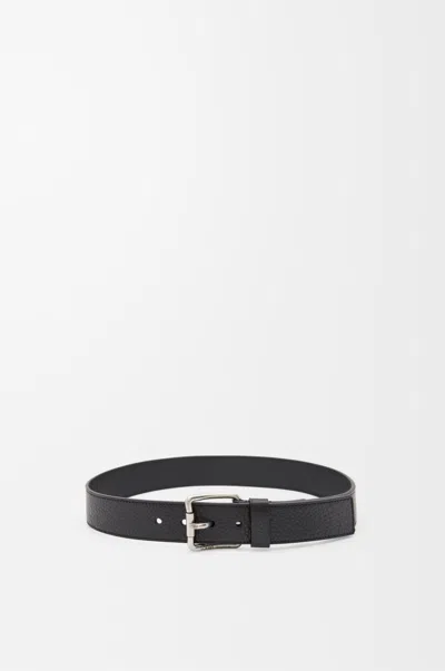 Loewe Roller Curve Belt In Supple Grained Calfskin In Black