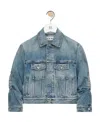 Loewe Chain Design Denim Jacket In Blue