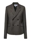 Loewe Double Breasted Jacket In Black
