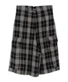 Loewe Check-pattern Shorts In Black