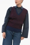 Loewe Check Patterned Stretch Cotton Vest
