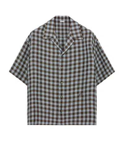 Loewe Check Short-sleeve Shirt In Multi