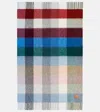 Loewe Checked Alpaca And Wool-blend Blanket In Multi