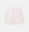 Loewe Checked Cotton Short In White/pink
