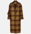 Loewe Fringed Mohair And Wool Coat In Brown