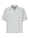 Loewe Checked Short-sleeve Shirt In Blue