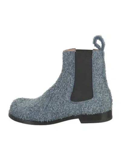 Pre-owned Loewe Chelsea Boots In Blue