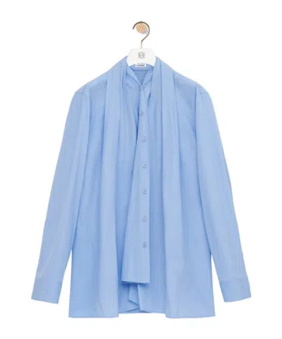 Loewe Chemise En Coton In Blue