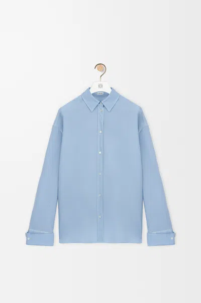 Loewe Long-sleeved Shirt In Blue
