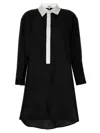 Loewe Abito Chemisier Dresses Black In Black