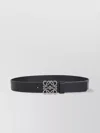 Loewe Chunky Anagram 4cm Adjustable Calf Skin Belt Loop In Black