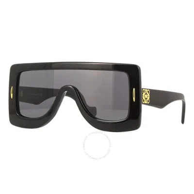 Loewe Chunky Anagram Smoke Shield Unisex Sunglasses Lw40104i 01a 00