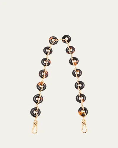 Loewe Chunky Donut Chain Bag Strap In Acetate And Brass