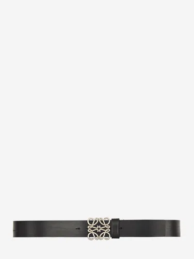 Loewe Anagram Chunky Belt In Black