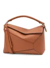 Loewe Mens Tan Puzzle Edge Large Leather Cross-body Bag In Brown