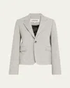 Loewe Classic Single-breasted Blazer In Light Grey