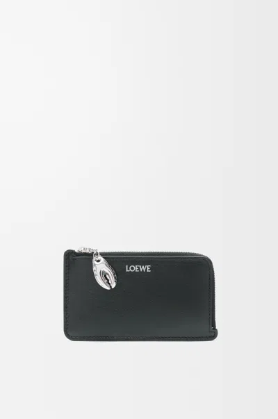 Loewe Claw Coin Cardholder In Glossy Lambskin For Woman In Black