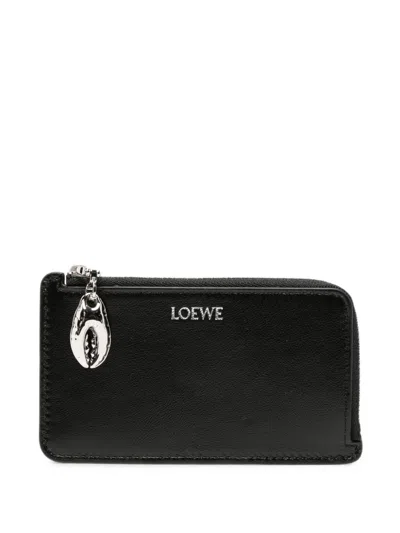 Loewe Claw Leather Card Case In Black