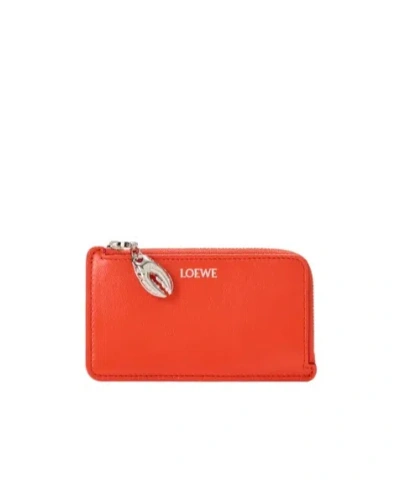 Loewe Claw-shaped Coin Wallet In Bright Orange