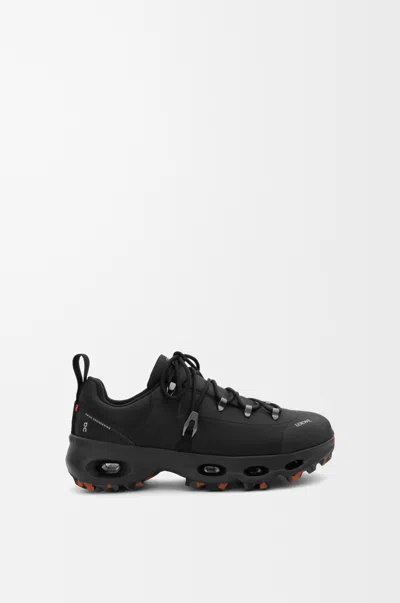 Loewe On Cloudsolo Hiker Rubber-trimmed Twill Sneakers In Black