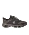 Loewe On 8 Cloud Rubber-trimmed Mesh Sneakers In Black