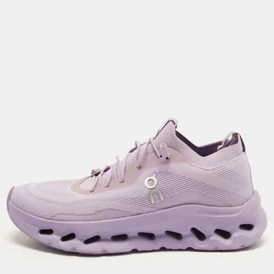 Pre-owned Loewe Cloudtilt Size 40 Purple Knit Fabric Lace Up Sneakers