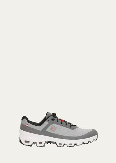 Loewe Cloudventure Colorblock Lace-up Sneakers In Grey