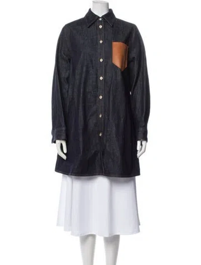 Pre-owned Loewe Coat In Black