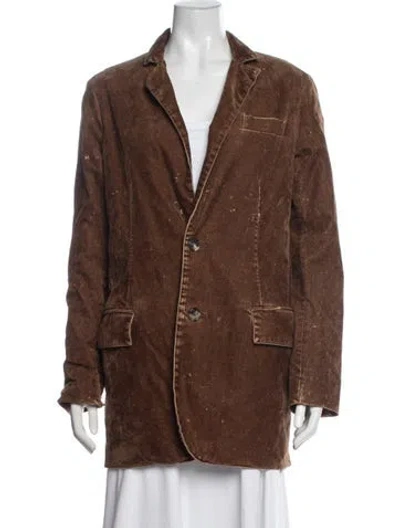 Pre-owned Loewe Coat In Brown