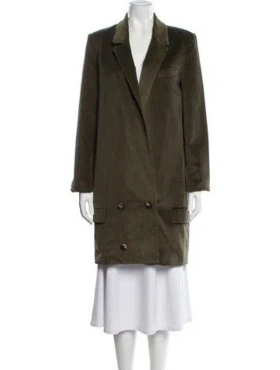 Pre-owned Loewe Coat In Green