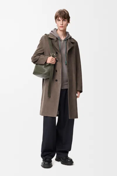 Loewe Coat In Cotton Blend Size: 54 For Man In Brown