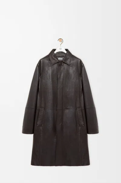 Loewe Coat In Deerskin Size: 46 For Man In Brown