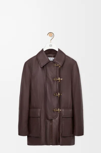 Loewe Coat In Nappa Lambskin Size: 52 For Man In Animal Print