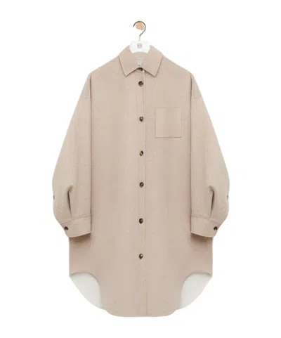 LOEWE ANAGRAM BUTTONED PATCH-POCKET OVERSHIRT