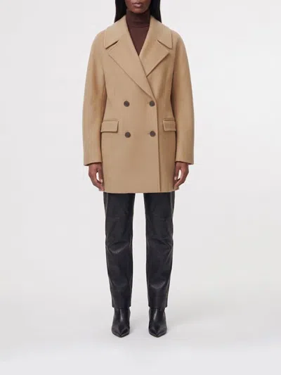 Loewe Coat Woman In Brown