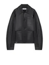 Loewe Men Lambskin Nappa And Nylon Twill Jacket In Black