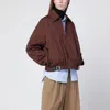 Loewe Coffee-colored Jacket With Silk And Cotton Belt In Brown