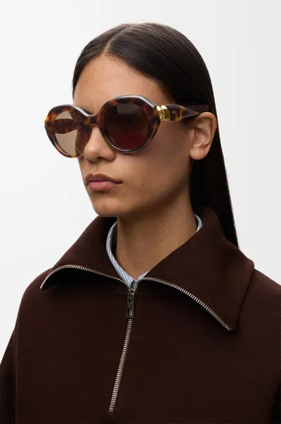 Loewe Coil Butterfly Sunglasses For Woman In Brown