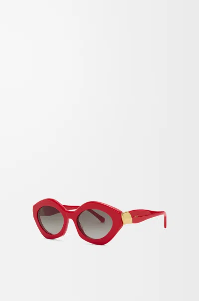 Loewe Coil Cateye Sunglasses For Woman In Red