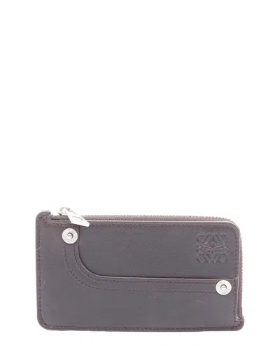 Loewe Coin Card Holder Wallet (authentic Pre-loved) In Purple