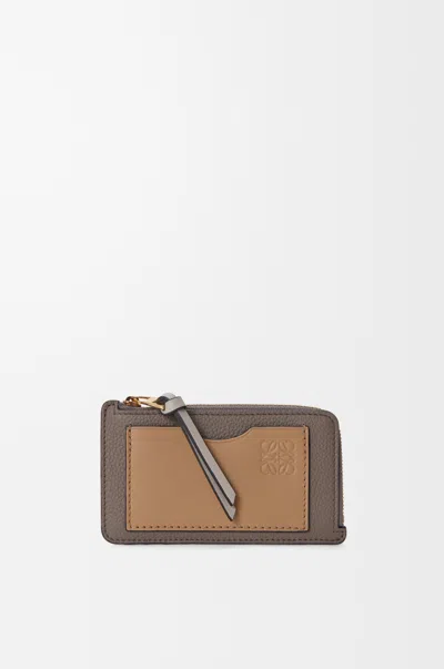 Loewe Coin Cardholder In Soft Grained Leather Skin For Woman In Multi