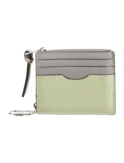 Pre-owned Loewe Coin Cardholder Leather Wallet In Multi