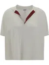 LOEWE COLLAR-DETAIL SHORT-SLEEVE TOP