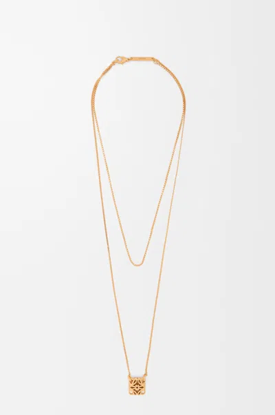 Loewe Anagram Necklace In Gold