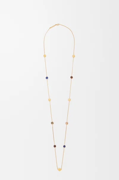 Loewe Anagram Pebble Necklace For Woman In Gold