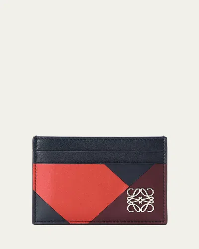 Loewe Colorblock Leather Anagram Card Holder