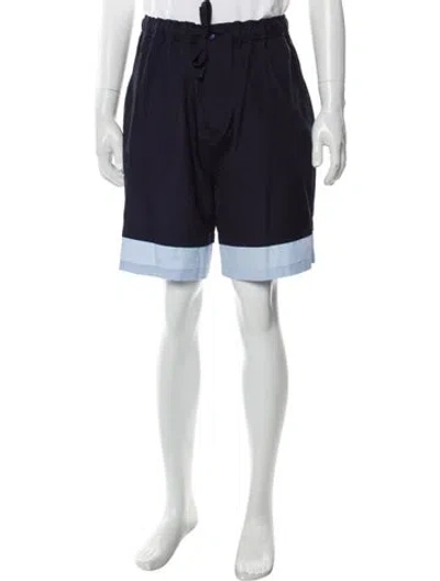 Pre-owned Loewe Colorblock Pattern Shorts In Blue
